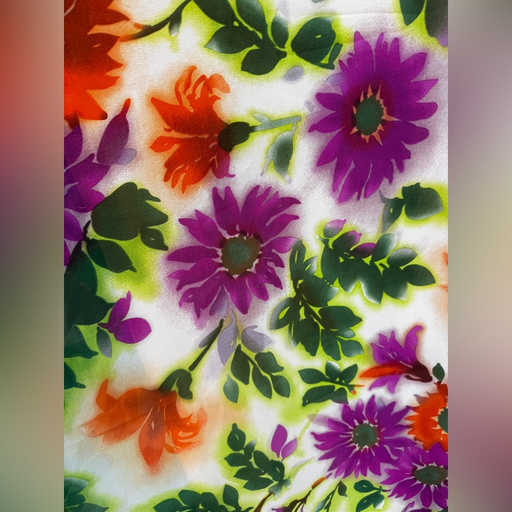 Y2K Vintage A Wild Thyme Psychedelic Floral Midi Dress Size 18 Deadstock - Picture 2 of 8